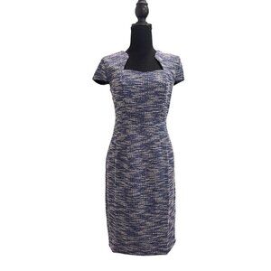 Grace Karin Women’s Pencil Dress Textured Fabric Blue Size S